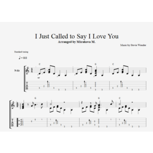 I Just Called to Say I Love You - Stevie Wonder