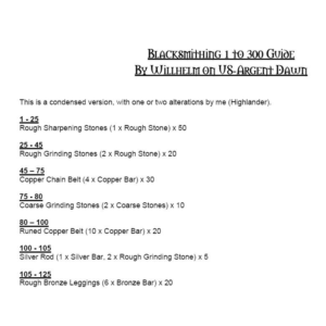 World of Warcraft ( WoW ) Гид быстрой прокачки всех торговых профессий 0-375