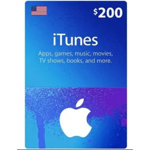 🟢ITunes Gift Card 200 USD (USA)🔑