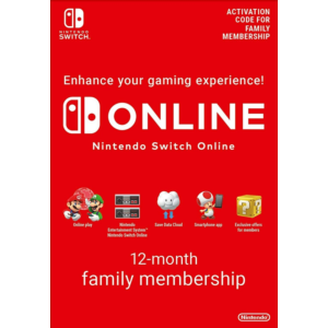 🔥Nintendo Switch Online Семейная Подписка 12 МЕС🔑(EU)