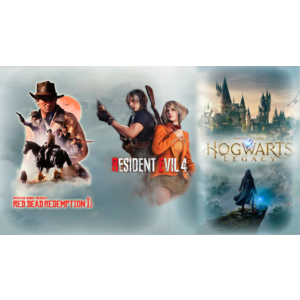 Resident Evil 4 (2023) +RDR 2 + Hogwars Legacy