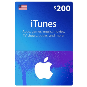 🔑 Apple iTunes Gift Card US 200$ ✅