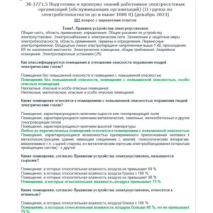 ЭБ 1771.5 (декабрь 2023) 2 группа до и выше 1000В