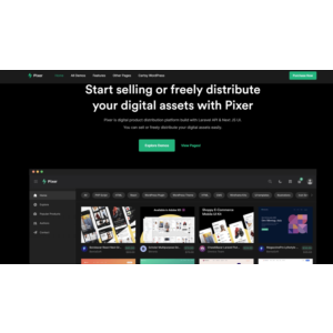 Pixer - React Laravel Multivendor Digital Marketplace
