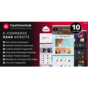 FashionHub SaaS - eCommerce Website Builder