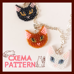 Схема "Кот #2" из бисера 😺