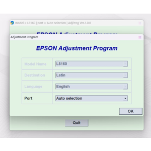 EPSON AdjProg Reset L8160