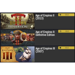 ⭐️ Age of Empires III (2007) + Age of Empires II (2013)