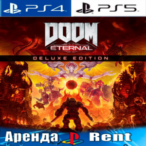 🎮DOOM Eternal deluxe (PS4/PS5/RUS) Аренда 🔰