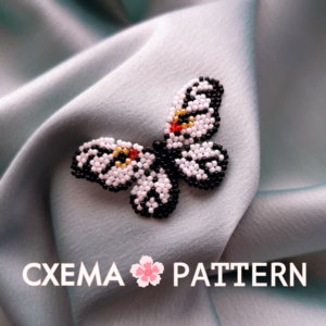 Схема для бисера: Бабочка 🦋 RU|EN