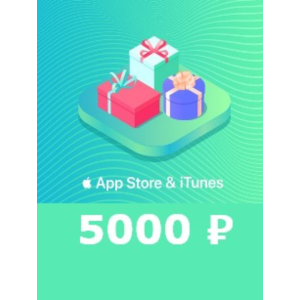 5000 руб AppStore iTunes подарочная карта пополненияRUR