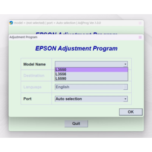 EPSON AdjProg Reset L3550 L3556 L5590