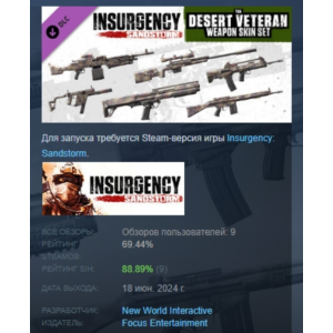 Insurgency: Sandstorm - Desert Veteran Weapon Skin Set