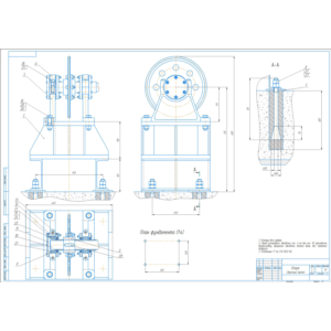Чертеж опора приводной звездочки. Сборочный чертеж и СП