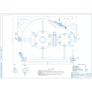 Чертеж редуктор цилиндрический. Сборочный и СП