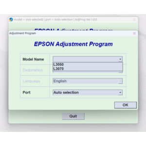 EPSON AdjProg Reset L3050 L3070