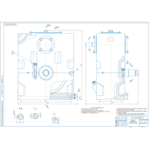 Редуктор цилиндрический косозубый вертикальный