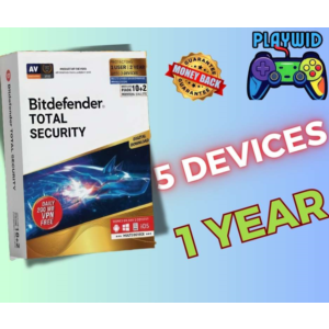 BКлюч Bitdefender Total Security для 5 устройств на 1 г
