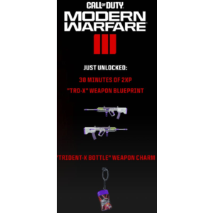 Trident X BOTTLE WEAPON CHARM TRD-X WEAPON BLUEPRINT🔑