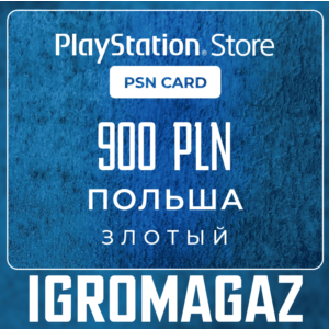 Карта PlayStation(PSN) 900 PLN (Злотых)🔵Польша
