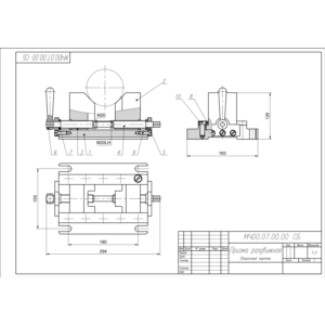 МЧ00.07.00.00 призма раздвижная. Сборочный и СП