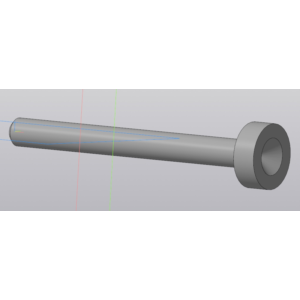 Шток 20.001. Трехмерная 3D-модель в компасе (3D)