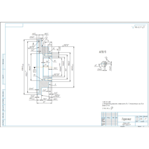 Чертеж детали тарелка в компасе