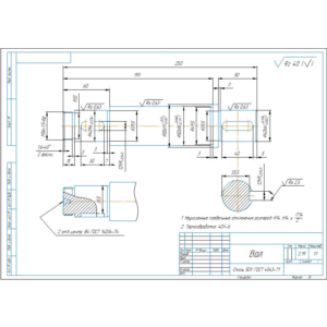 Технологический процесс изготовления детали вал