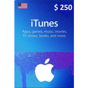 🟢ITunes Gift Card 250 USD (USA)🔑