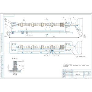 Чертеж контрольное приспособление распределительный вал