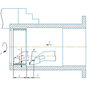 Схема растачивания глухого отверстия в компасе