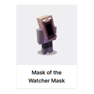 МАЙНКРАФТ【Mask of the Watcher Mask】СКИН | КОД | ПРЕДМЕТ
