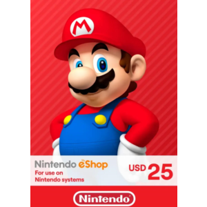 🎁 КАРТА ОПЛАТЫ NINTENDO ESHOP — 25 USD [USA]