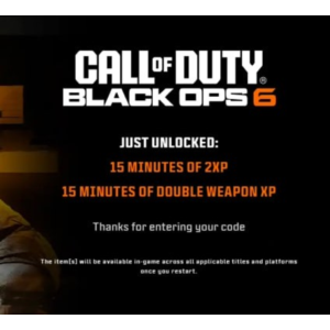 🐲 15 Min Double XP + 15 Min Weapon XP