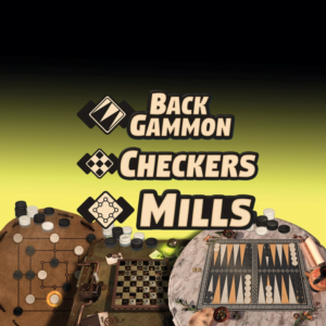 3in1 Game Collection: Backgammon + Checkers + Mills PS5