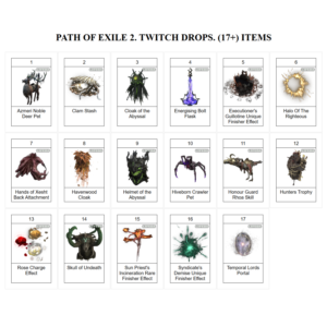 Path of Exile 2 (POE2)【ТВИЧ ДРОПЫ】СКИНЫ | 17+ ПРЕДМЕТОВ