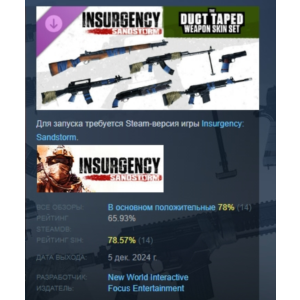 Insurgency: Sandstorm - Duct Taped Weapon Skin Set РФ