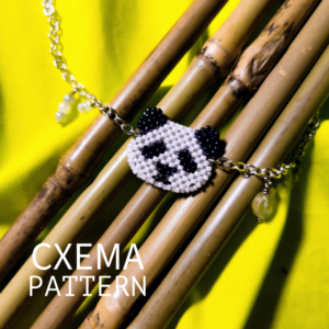 Схема для бисера: Панда 🐼 RU|EN