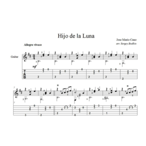 Hijo de la Luna (Сын Луны) ноты для гитары