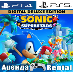 🎮SONIC SUPERSTARS Deluxe с LEGO (PS4/PS5/RUS) Аренда🔰
