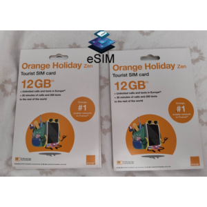 Европейсая eSIM ORANGE Франция для Интернета в ЕС -20ГБ