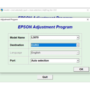 Сброс Epson L3050 L3070 Adjustment Program