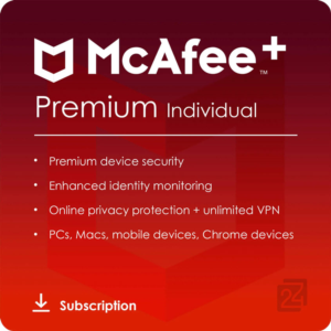 McAfee  Plus Premium Unlimited Devices 1Year + Paypal