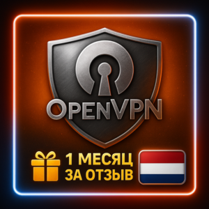 OpenVPN Нидерланды Безлимитный трафик 1-6 месяцев