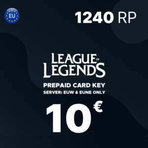 League of Legend Riot Points 10 EUR 1240 RP/EU Server🔑