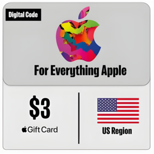 ⚡Подарочная карта Apple iTunes - 3$ 🇺🇸 ✅Дешевле🔥Без