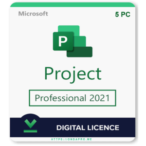 Project Professional 2021 Key 5 PC– Instant Delivery