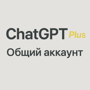 🔷 ChatGPT 4.0+ | 5 ЧЕЛ/АКК MAX | Общий | 1 месяц 🔷