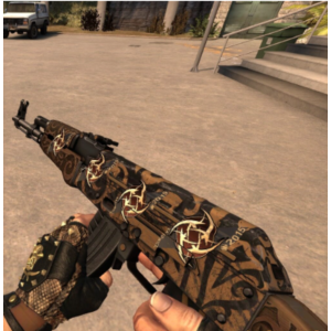 AK-47 | Uncharted С 4 СЛУЧАЙНЫМИ НАКЛЕЙКАМИ