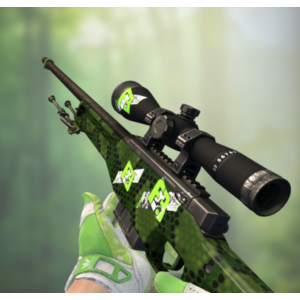 AWP | Pit Viper С 4 СЛУЧАЙНЫМИ НАКЛЕЙКАМИ
